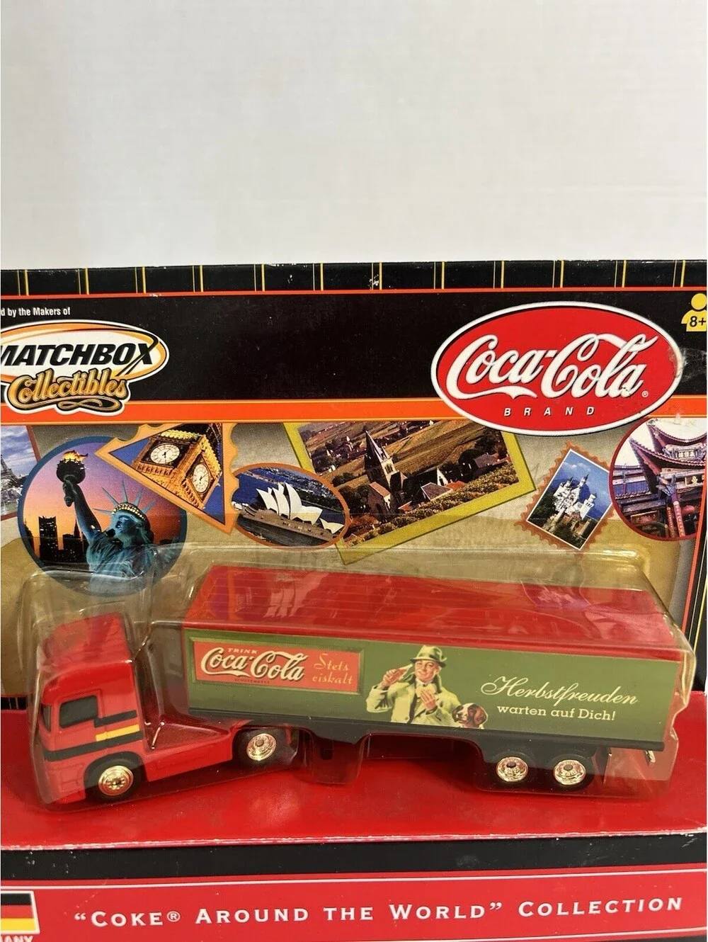 Vtg Matchbox Coca Cola, Coke Around the World, Germany Mercedes Semi Truck